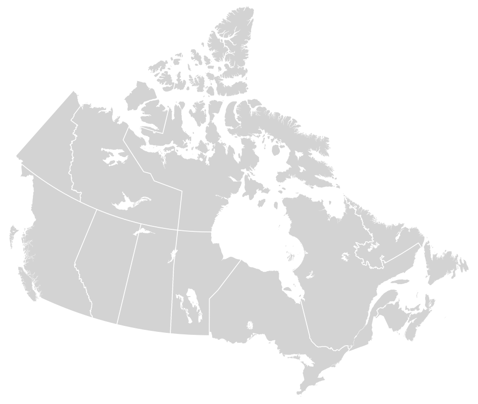 Canadian waters map